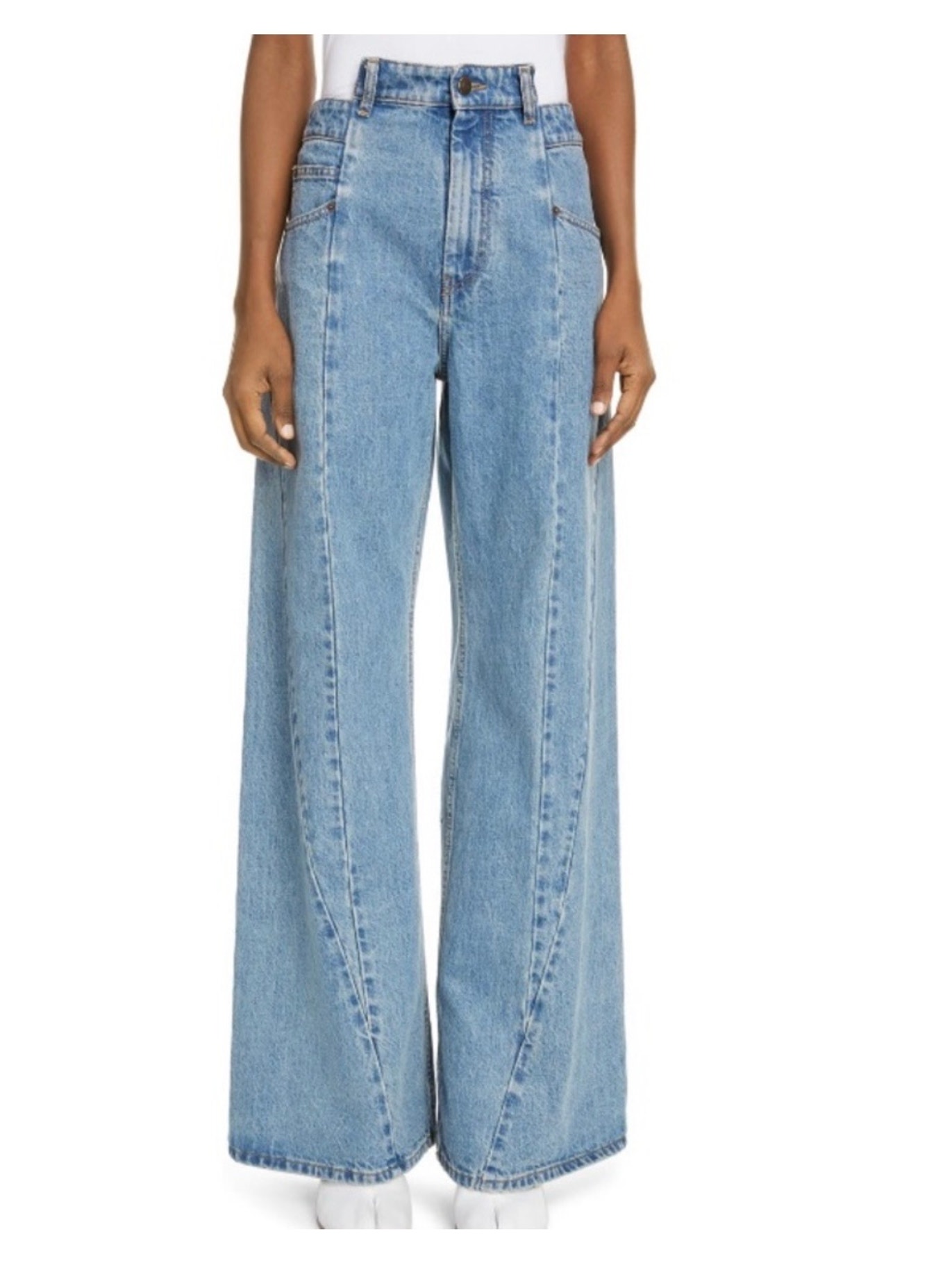 Maison Margiela Dcortiqu Wide Leg Jeans - Us Size 4 $895.00 Retail Price